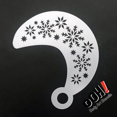 Ooh Body Art Stencil  Wrap Snowflake 1